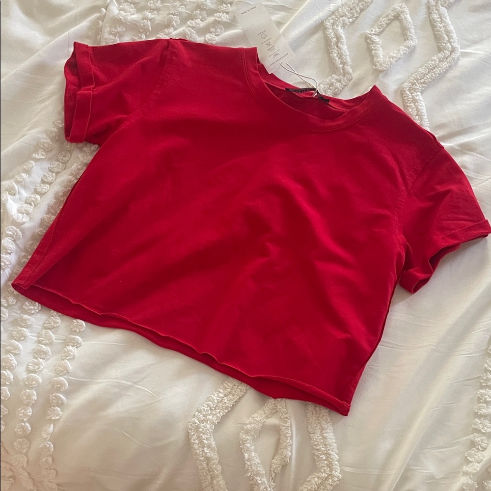 Amazon Red Crop Top